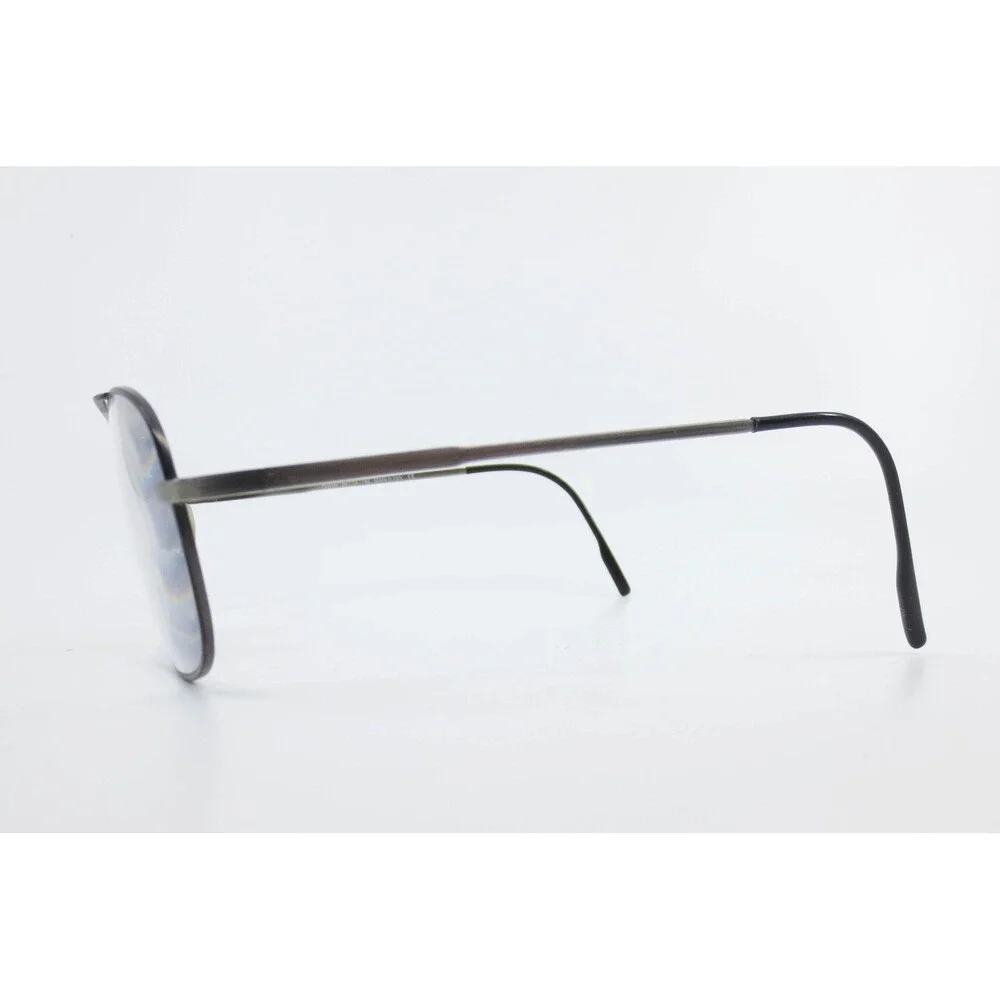 kirkland signature 58-19 145 Gunmetal Black Double Bridge Aviator Eyeglass Italy